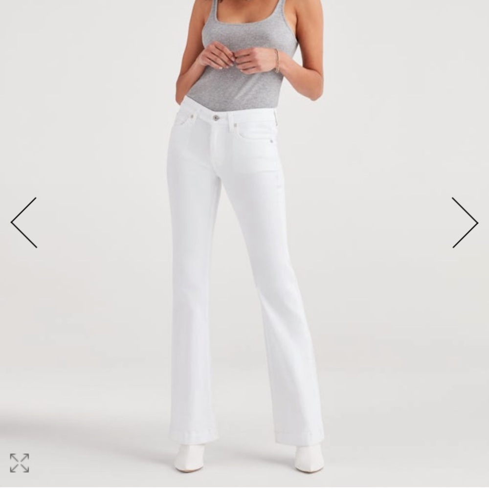 White flare 7 for all mankind size 29